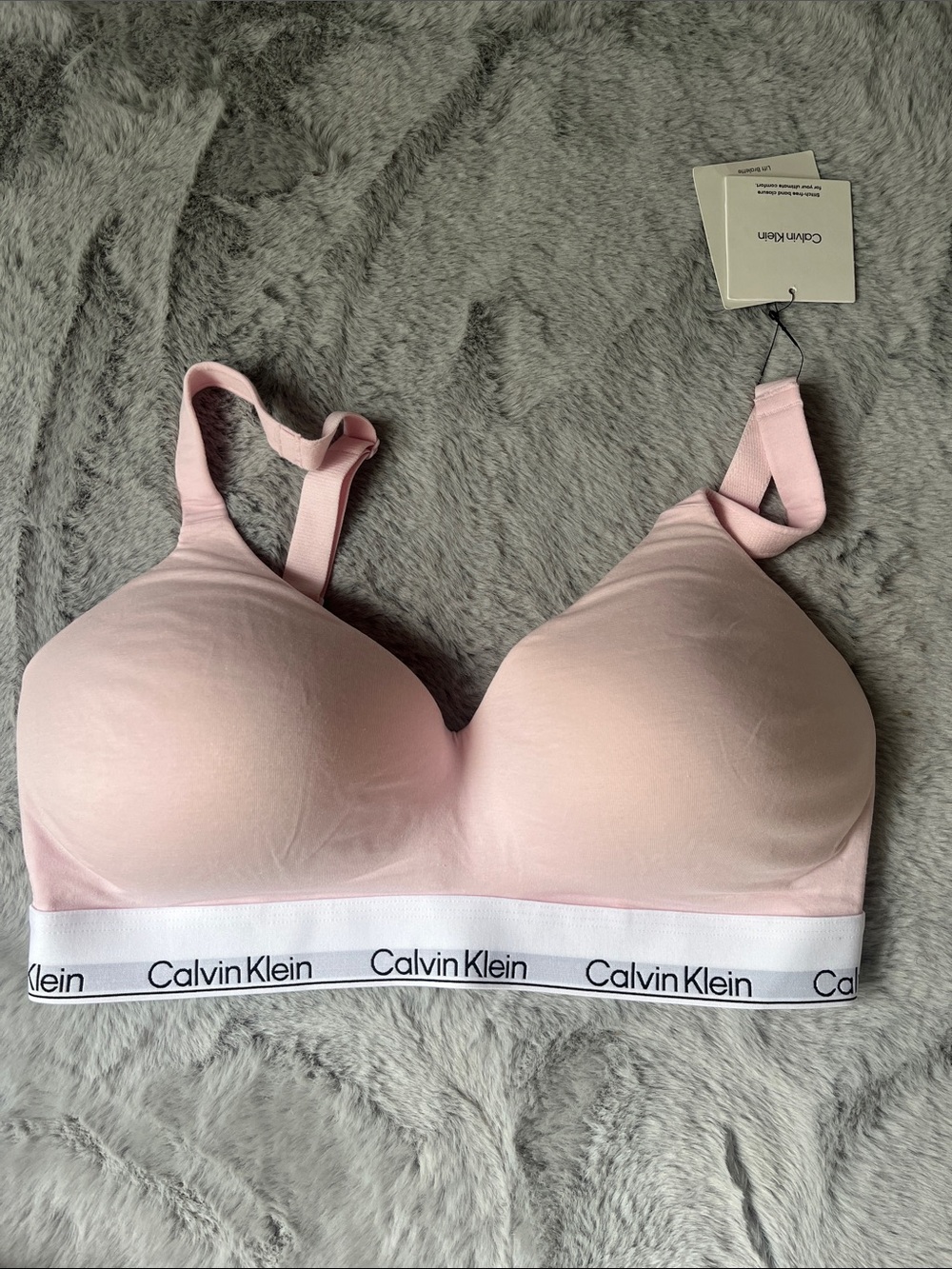 Calvin Klein Pale Pink Wireless Molded Comfort Bra